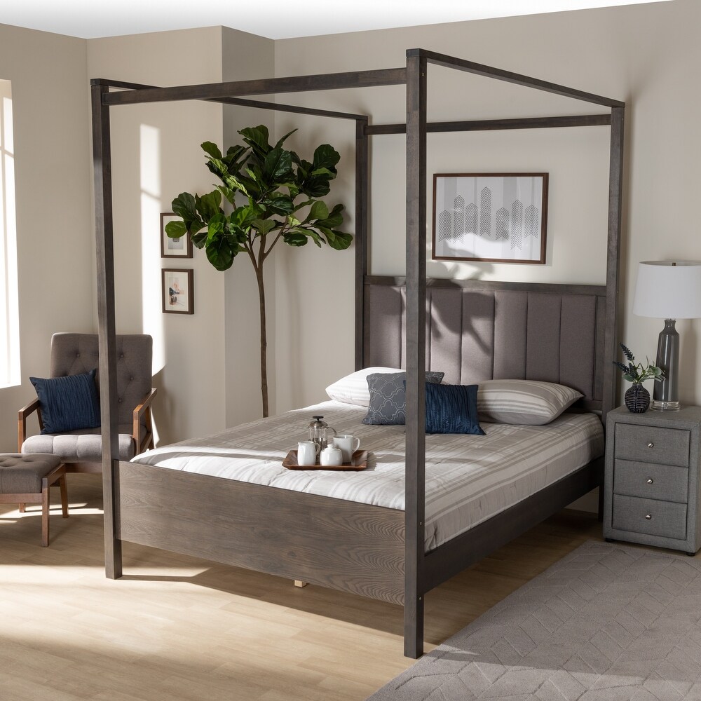 Natasha Modern and Contemporary Platform Canopy Bed