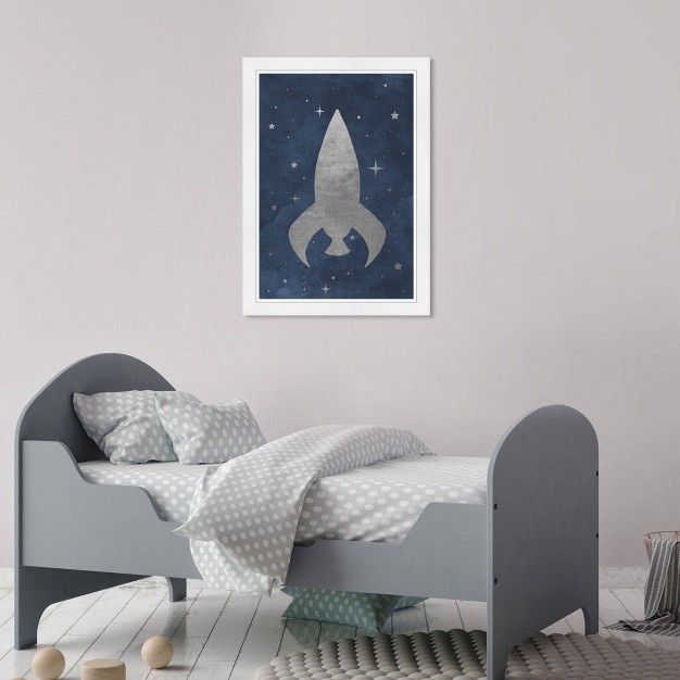 X 21 quot Little Rocket Ship Astronomy And Space Framed Art Print Wynwood Studio