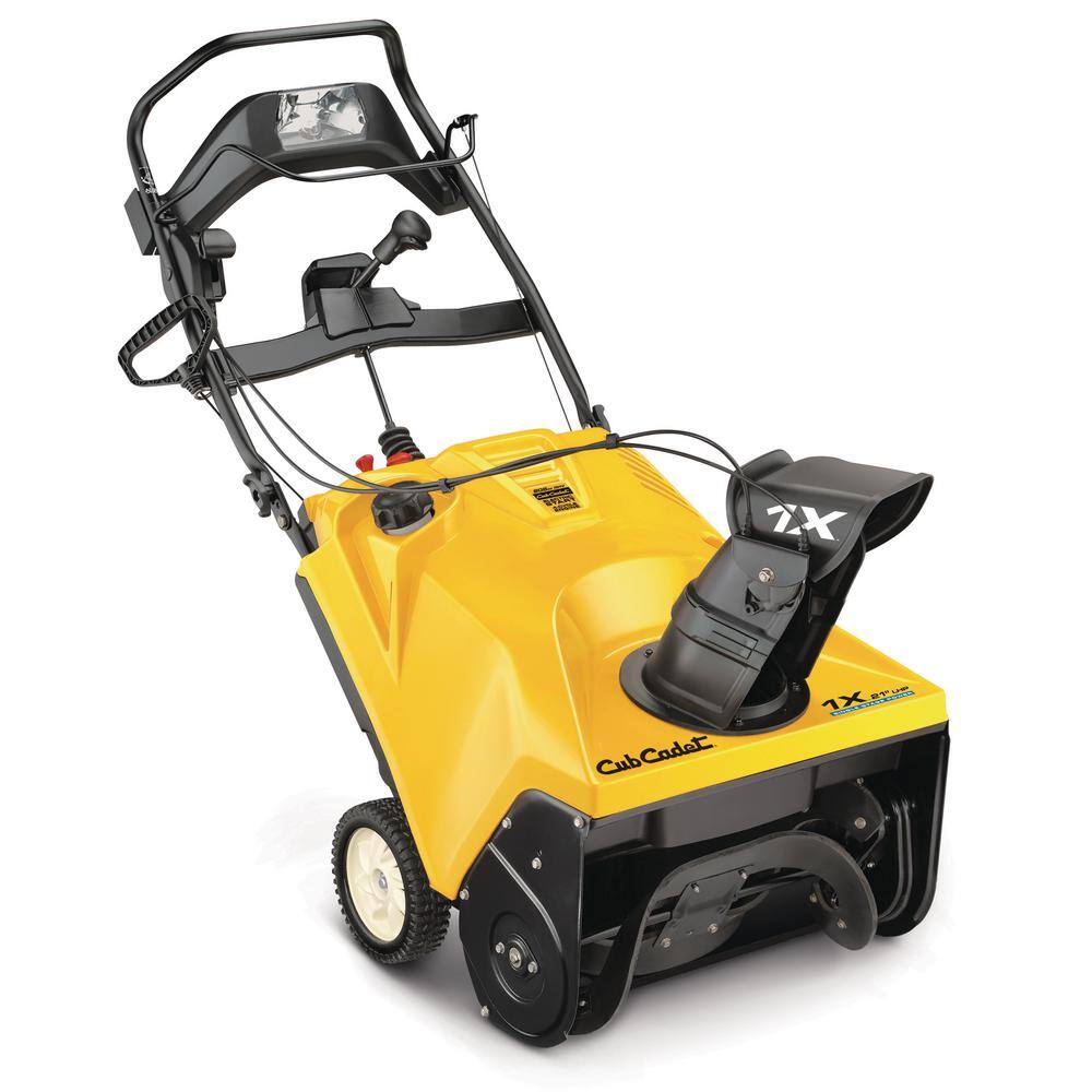 Cub Cadet 1X 21 in. 208 cc Single-Stage Electric Start Gas Snow Blower with Remote Chute Control and Headlight 1X 21