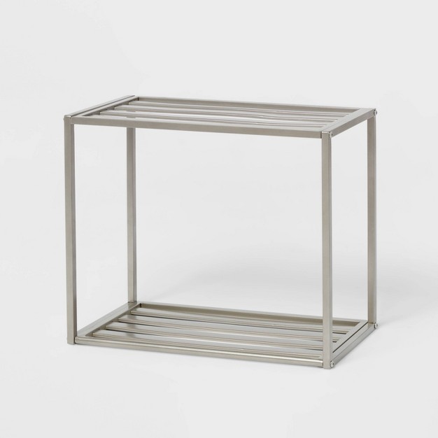 Wall Shelf Brushed Nickel Metal