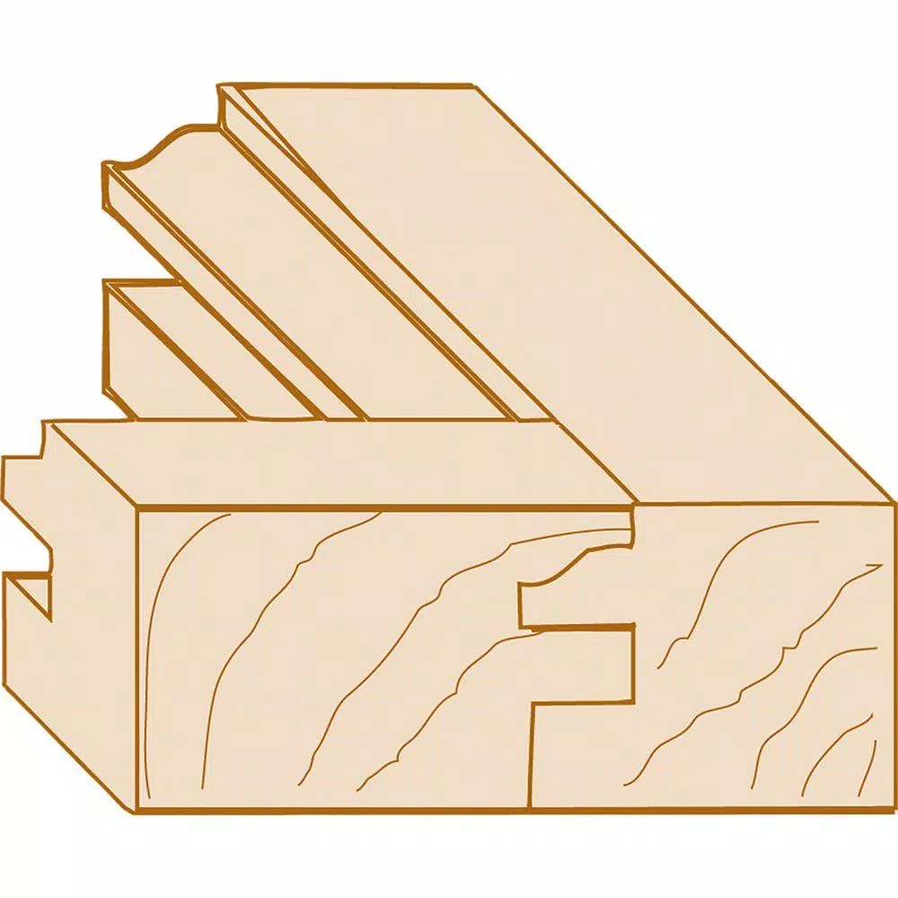 Makita Carbide-Tipped Stile and Rail 2-Flute Router Bit with 1/2 in. Shank and#8211; XDC Depot