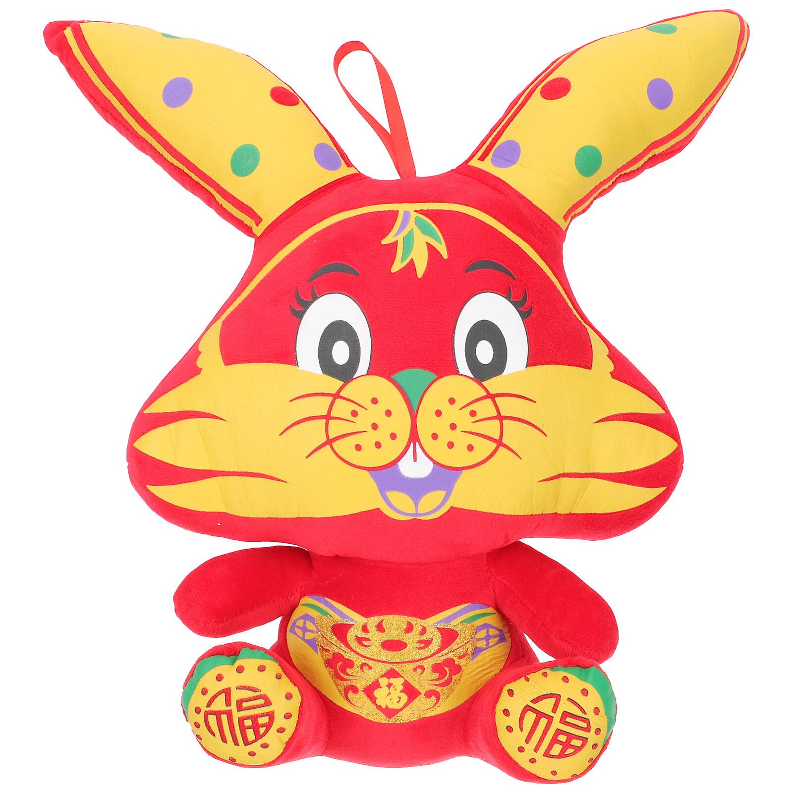 The Year Of Rabbit Plush Doll Mascot Rabbit Doll Adorable Bunny Doll Bunny Gift