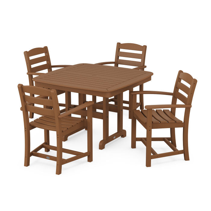 Polywood La Casa Café 5-Piece Dining Set with Trestle Legs PWS919-1