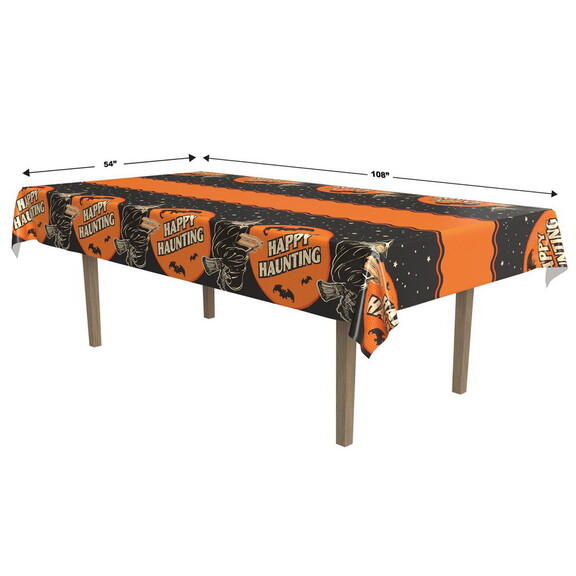 Beistle 00537 Vintage Halloween Tablecover  plasti...