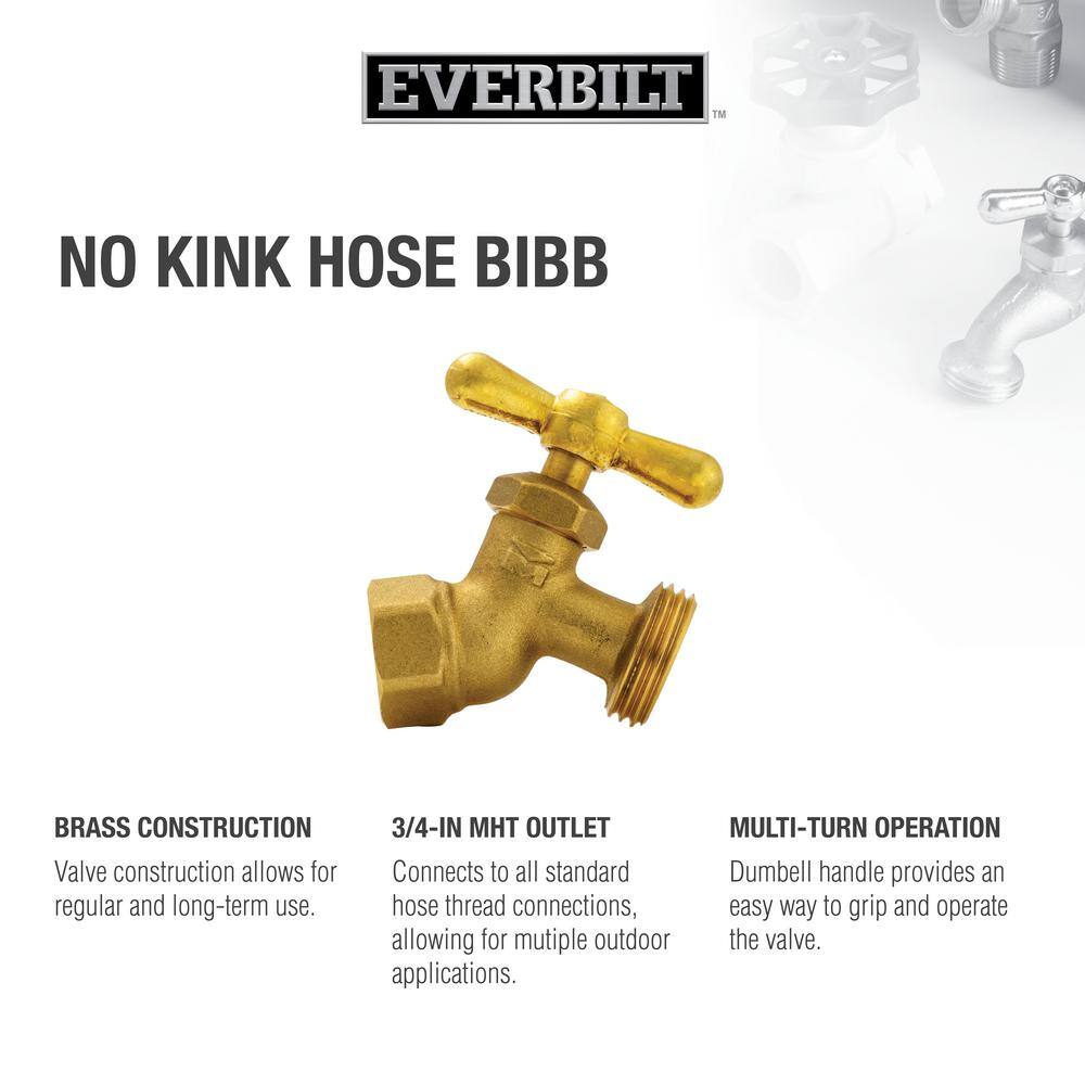 Everbilt 12 in. Brass Hose Bibb Valve 102-403EB