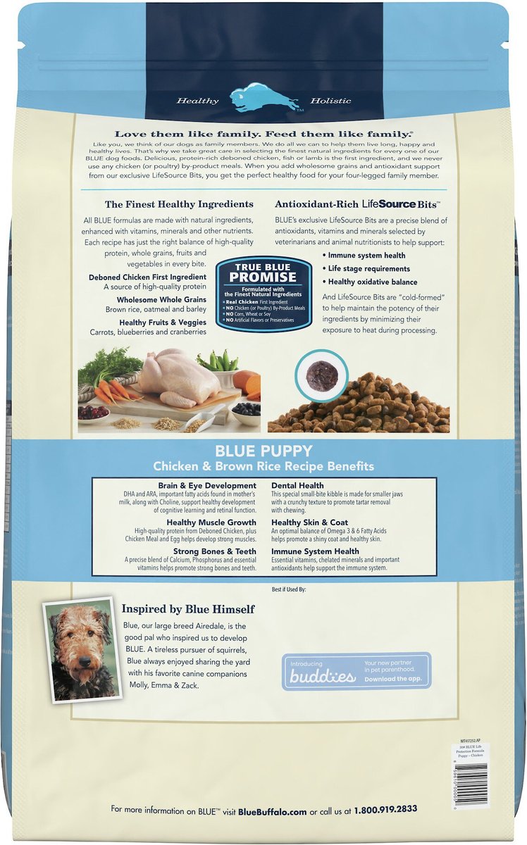 Blue Buffalo Life Protection Formula Puppy Chicken and Brown Rice Recipe Dry Dog Food