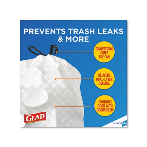 Glad Tall Kitchen Drawstring Trash Bags  CLO78526