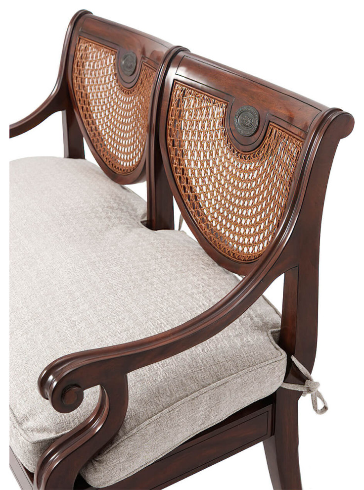 Regency Double Chairback Settee   Tropical   Loveseats   by English Georgian America  Houzz