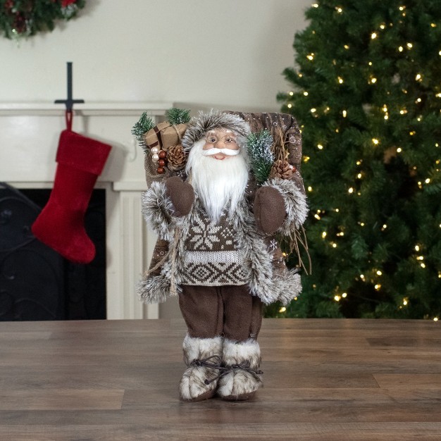 Standing Santa Christmas Figure With Presents