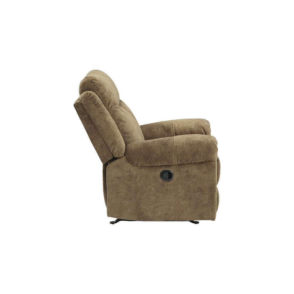 Huddle Up Contemporary Rocker Recliner  Nutmeg