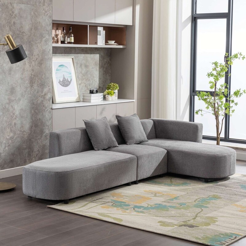 Luxury Modern Style L shaped Upholstery Sofa