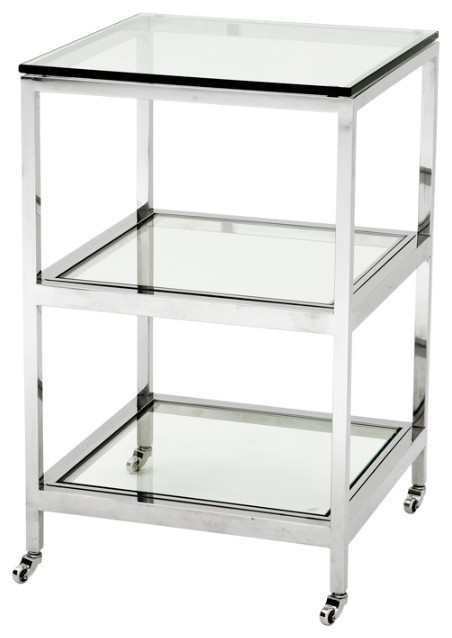 Silver Side Table  Eichholtz Hutton   Contemporary   Side Tables And End Tables   by Oroa   Distinctive Furniture  Houzz