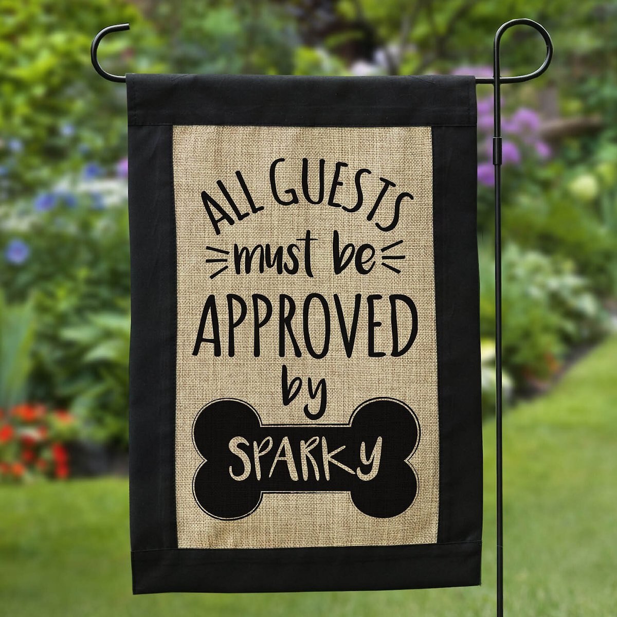 Custom Personalization Solutions Approved By The Dog Personalized Garden Flag