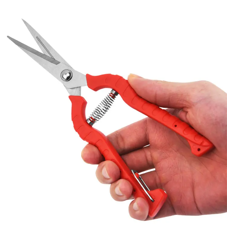 Garden Hand Tools Pruning Shears Steel Garden Scissor Tree Fruit Pruning Shears