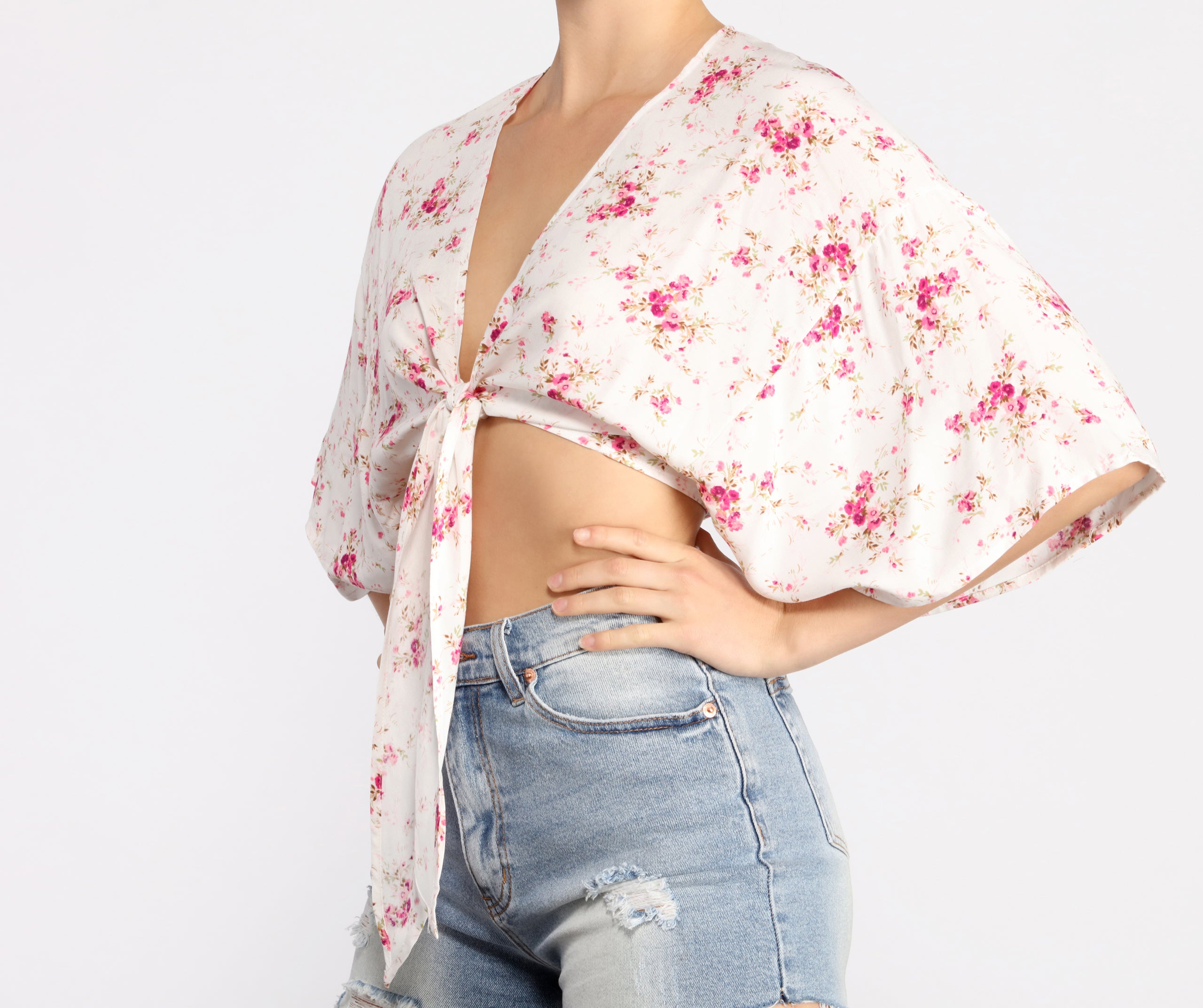 Floral Dream Kimono Sleeve Top