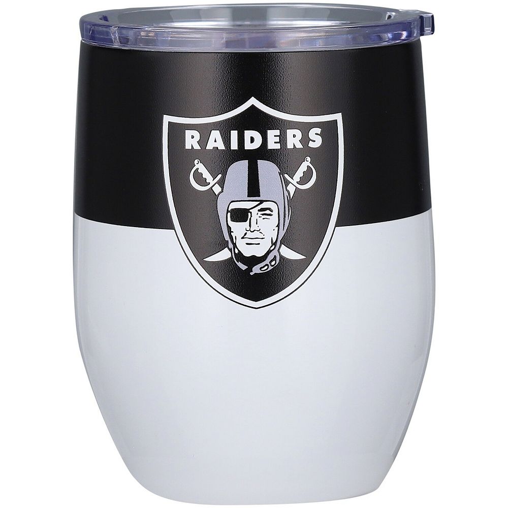 Las Vegas Raiders 16oz. Colorblock Stainless Steel Curved Tumbler