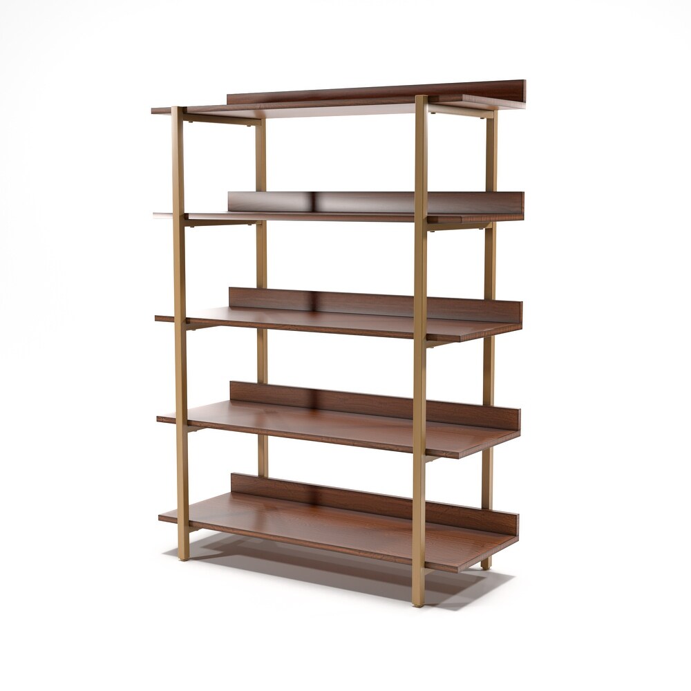 Bizi Contemporary Metal 5 Tier Display Shelf by Furniture of America