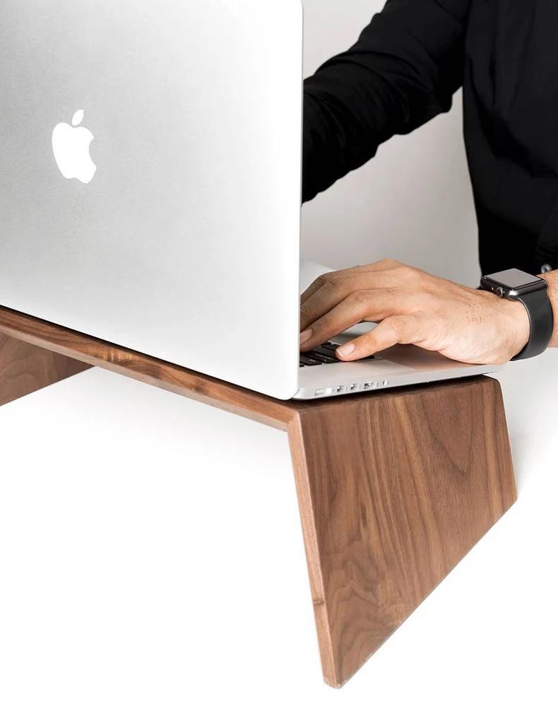 Solid Wood Laptop Stand