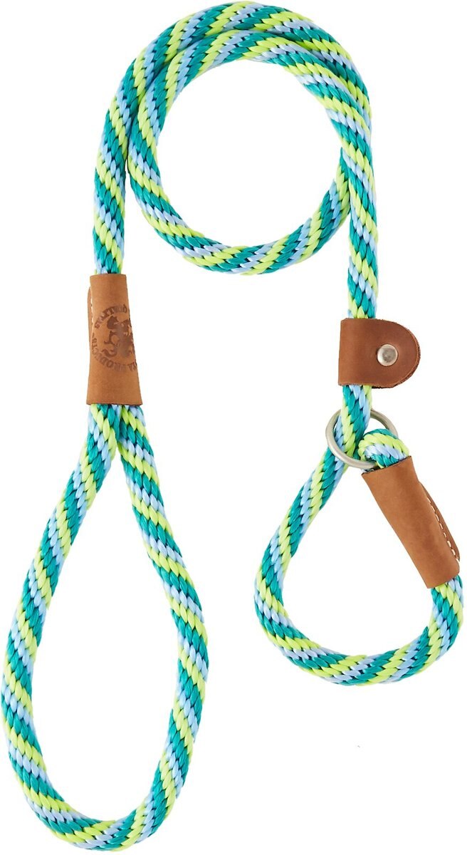 Mendota Products Large Slip Striped Rope Dog Leash