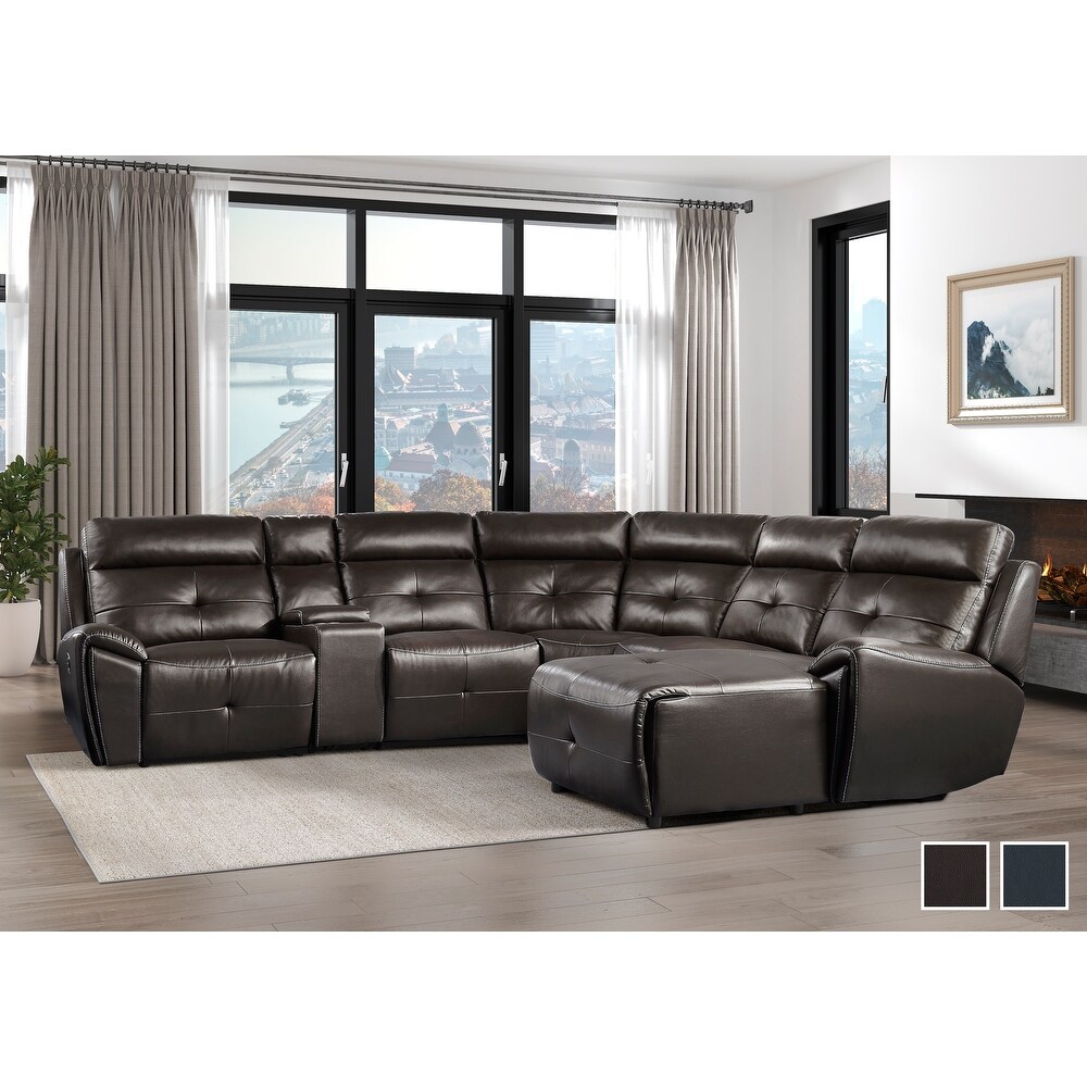 Veilleux Modular Reclining Sectional Sofa with Right Chaise