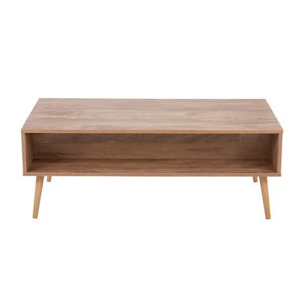 Ailani Coffee Table with Rattan Accent