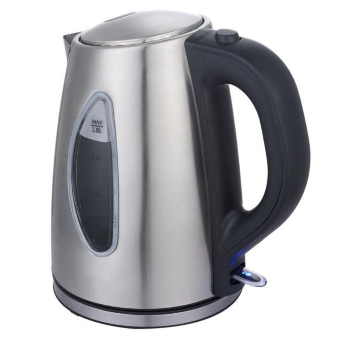 1.8L Stainless Steel Electric Hot Water Kettle Tea Pot， Silver