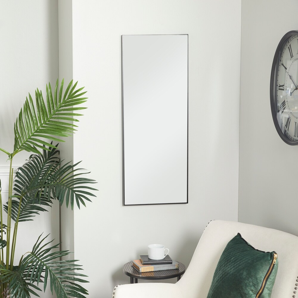 Contemporary Rectangular Wall Mirror   Multiple Finishes and Sizes