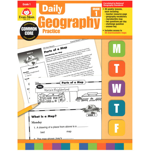 Evan Moor EMC3710 Daily Geography Practice Gr 1