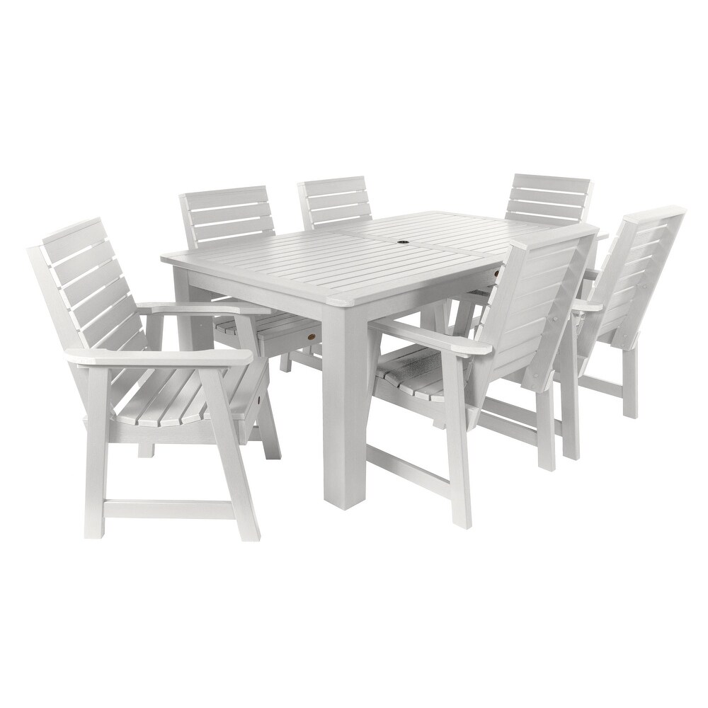 Weatherly 7 piece Outdoor Dining Set   42\