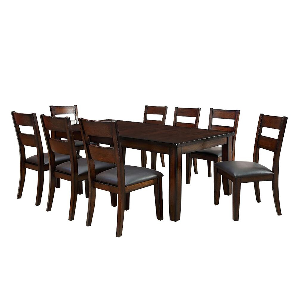 Rectangular Dining Set in Dark Cherry