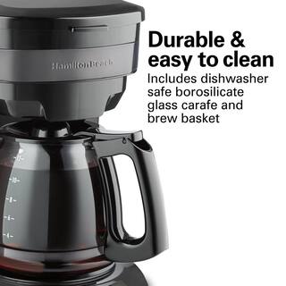 Hamilton Beach 12-Cup Black Stainless Programmable Drip Coffee Maker 46293