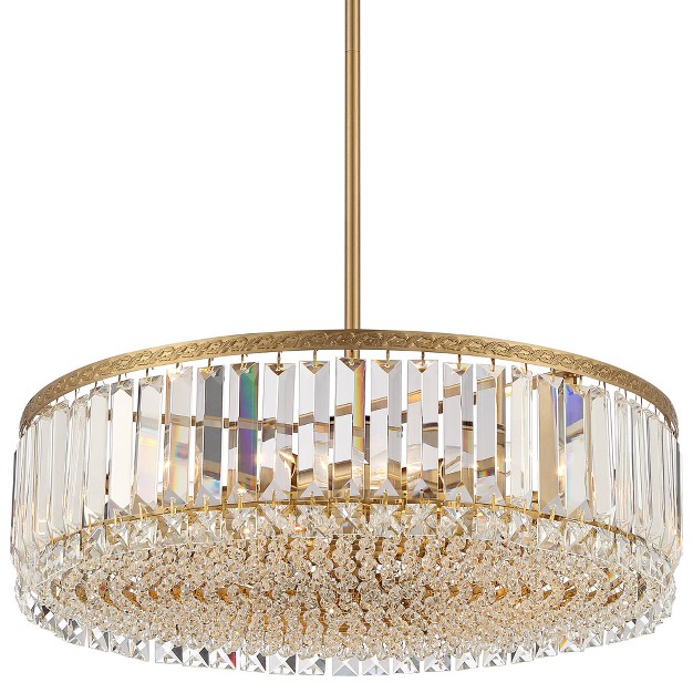 Wide Modern Clear Crystal 5 light Fixture For Dining Room House Foyer Entryway