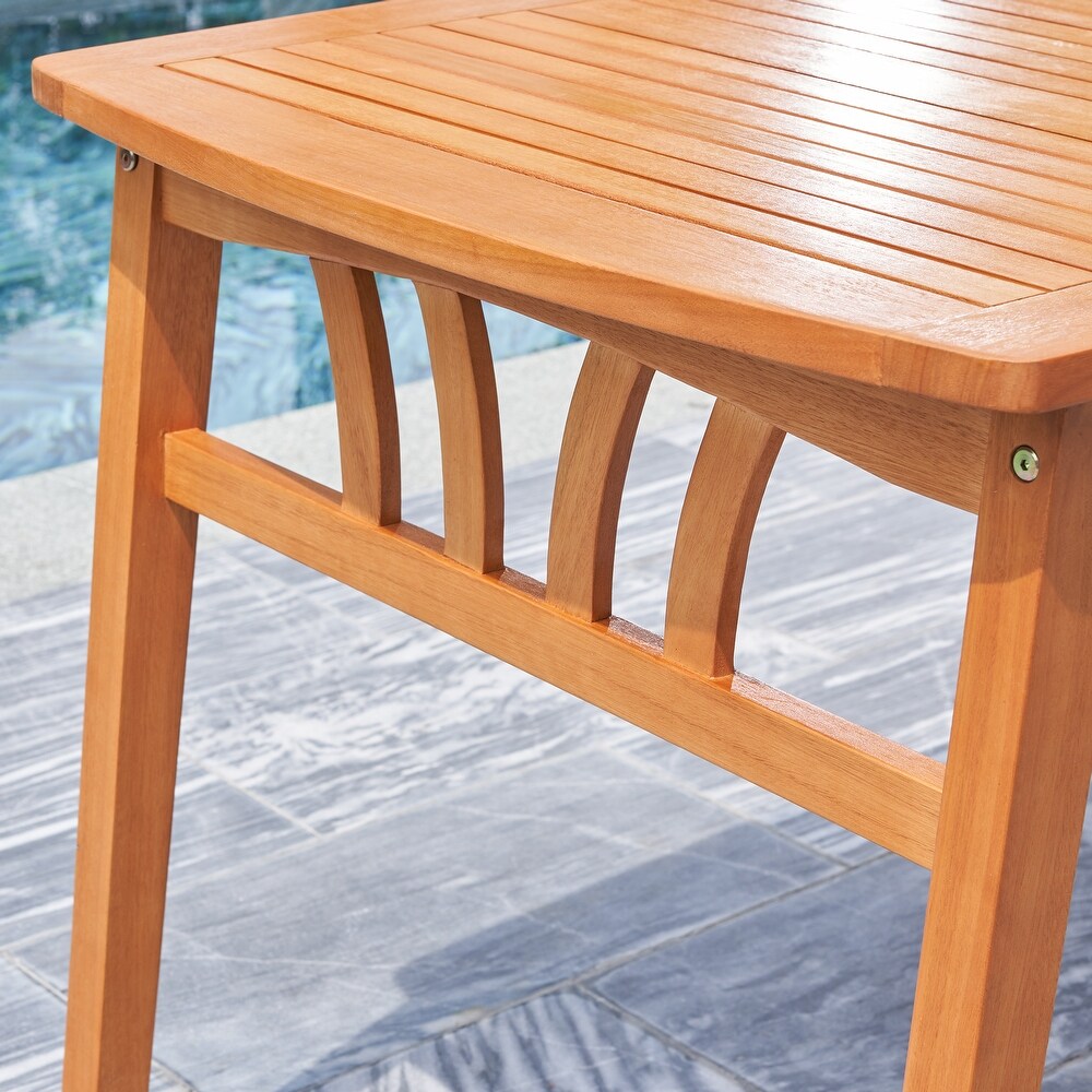 Kapalua Honey Nautical Eucalyptus Wooden Outdoor Dining Set