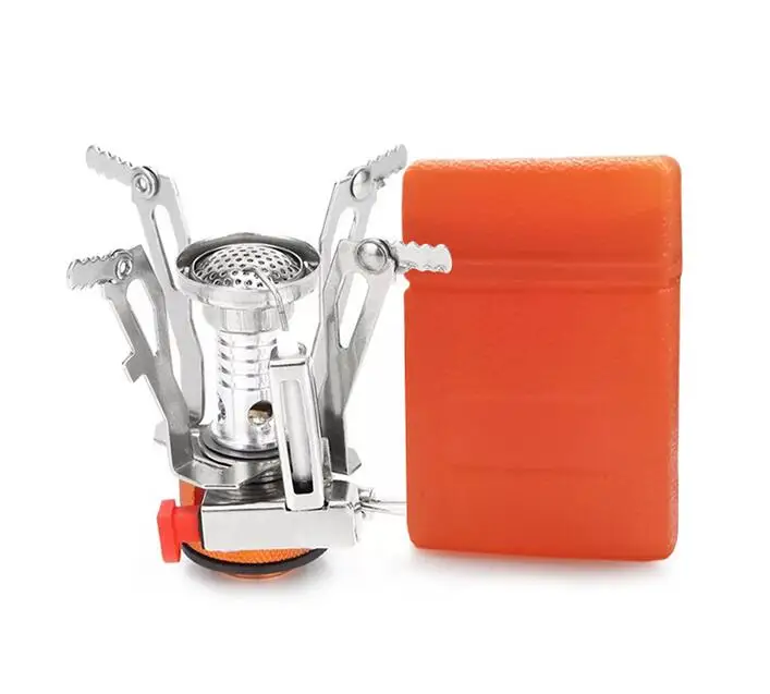 Pocket Ultralight Outdoor Mini Portable Gas Camping Stove for Backpackging Hiking