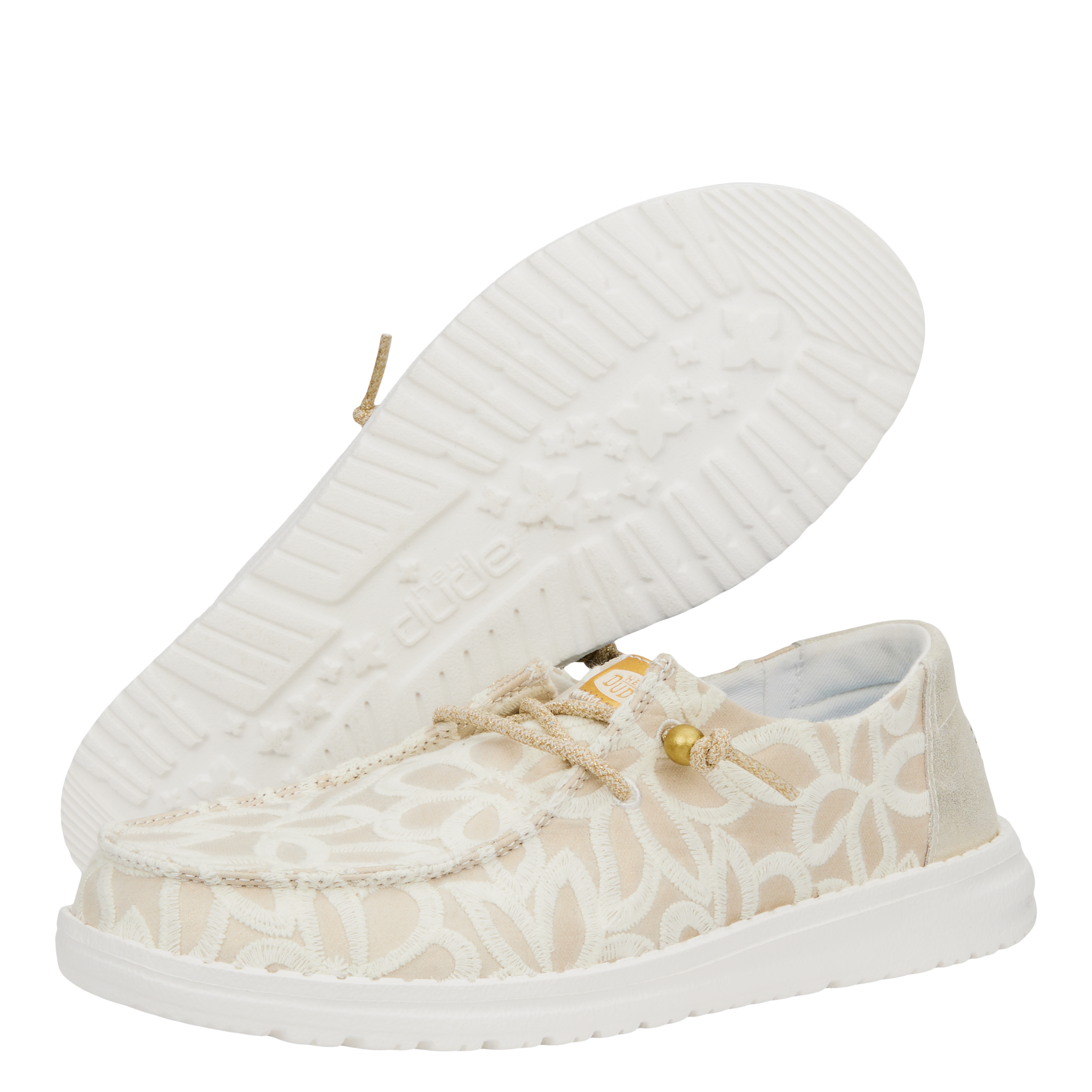 Wendy Metallic Lace - Cream