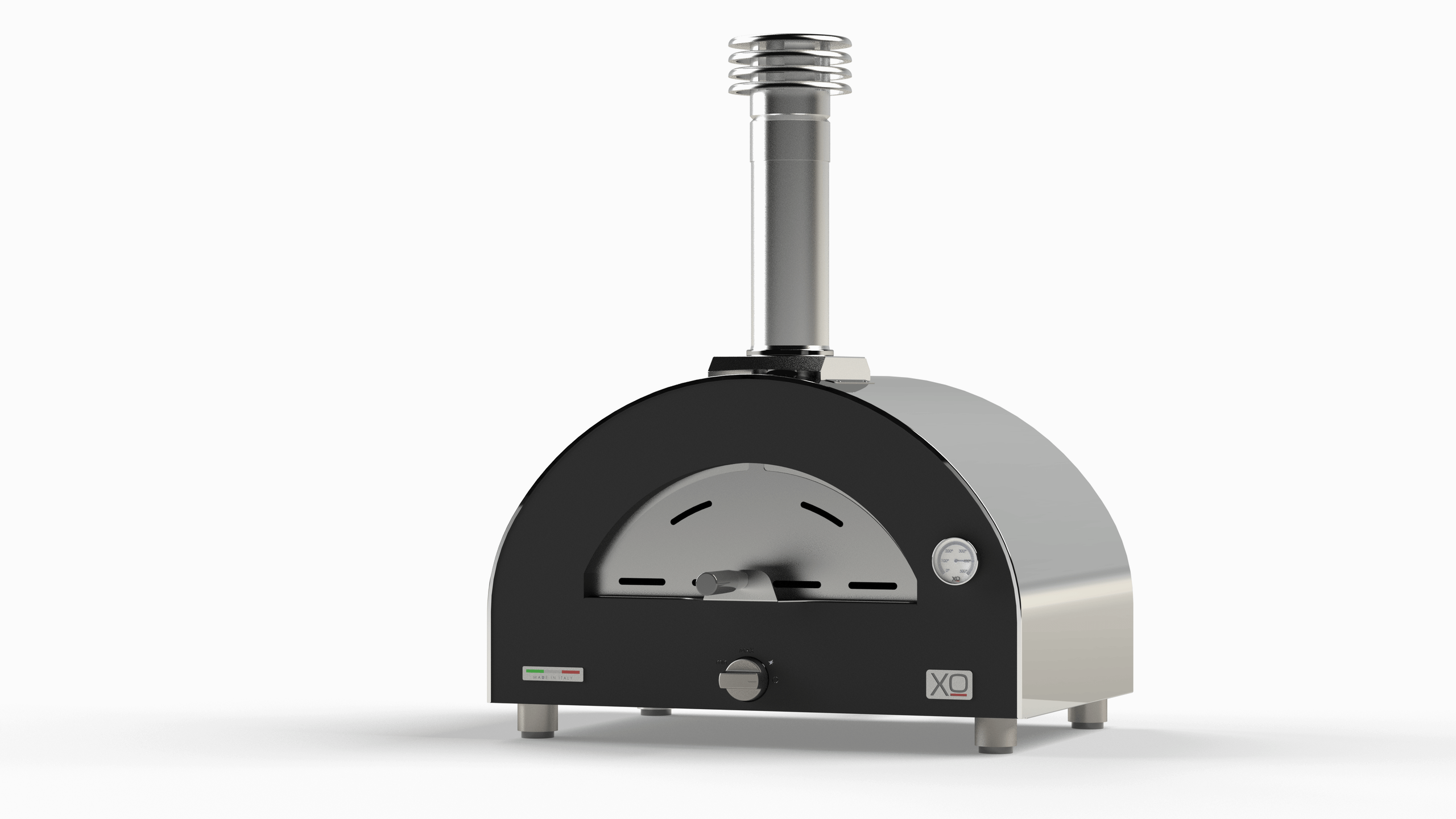 Xo Appliance XOPIZZA1GASSSL Tabletop Gas Fired Pizza Oven Stainless Steel, Propane