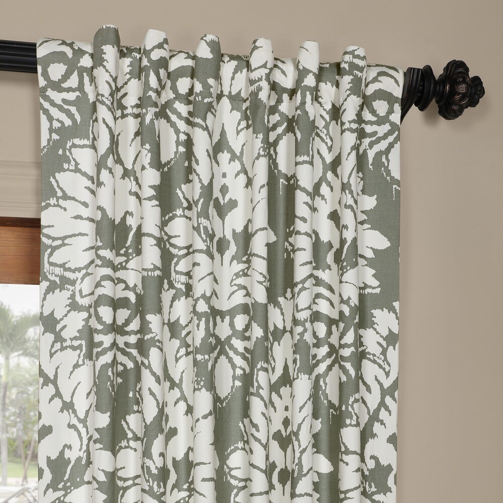 Exclusive Fabrics Lacuna Cotton Printed Curtain (1 Panel)