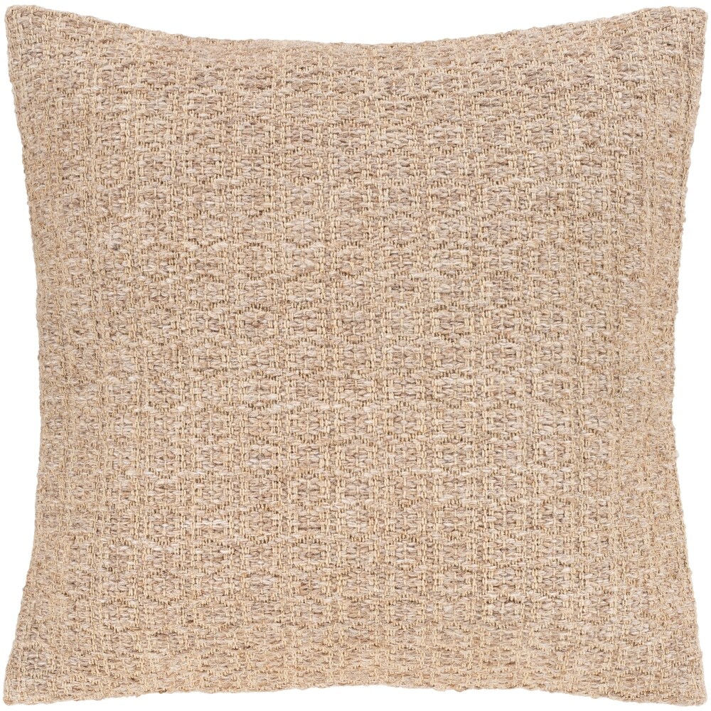 Lida Neutral Bohemian Throw Pillow Cover