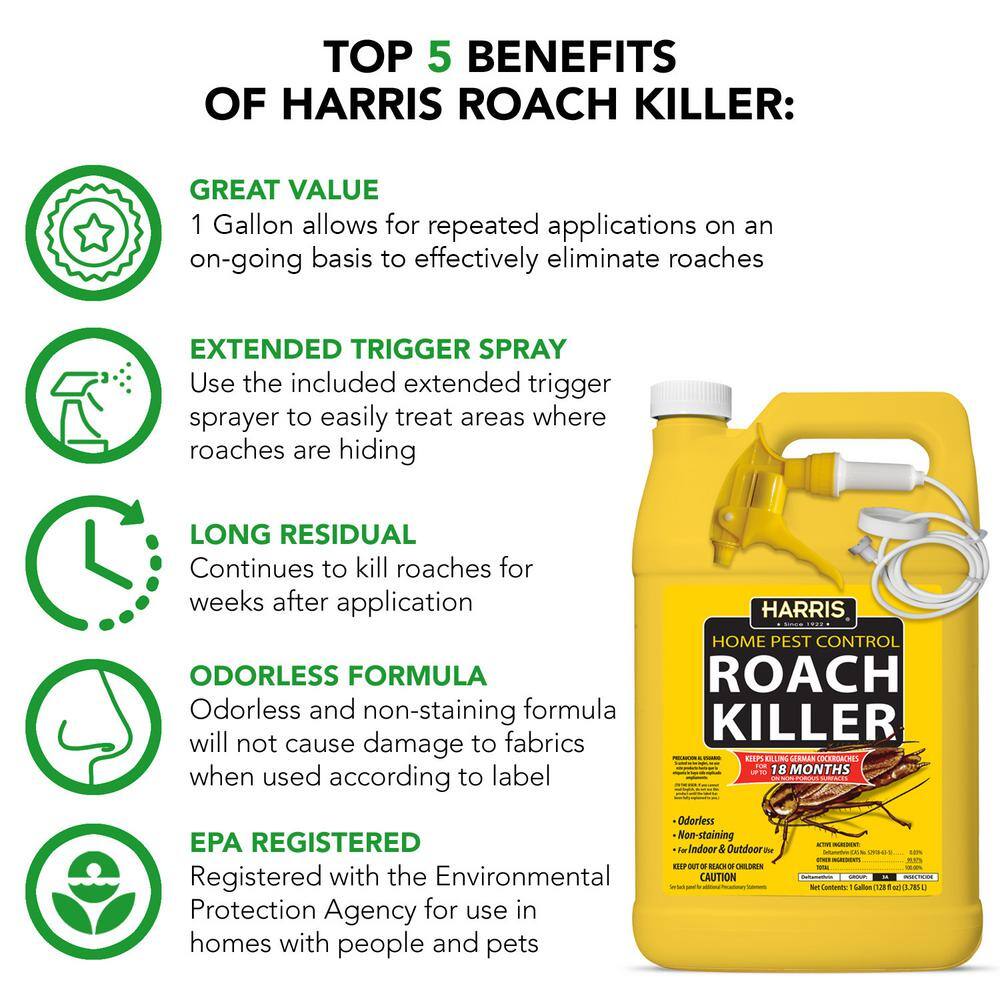 Harris 1 Gal. Roach Killer Spray (2-Pack) 2HRS-128