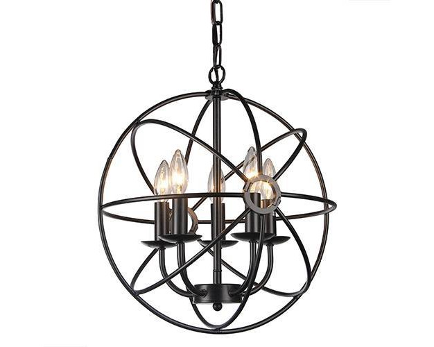 X 18 quot X 14 quot 5 light Meila Chandelier Black Warehouse Of 