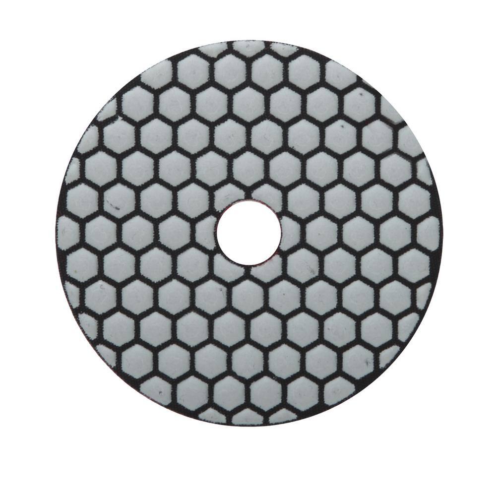 Rubi 4 in. 400 Grit Resin Dry Polishing Pad 61931