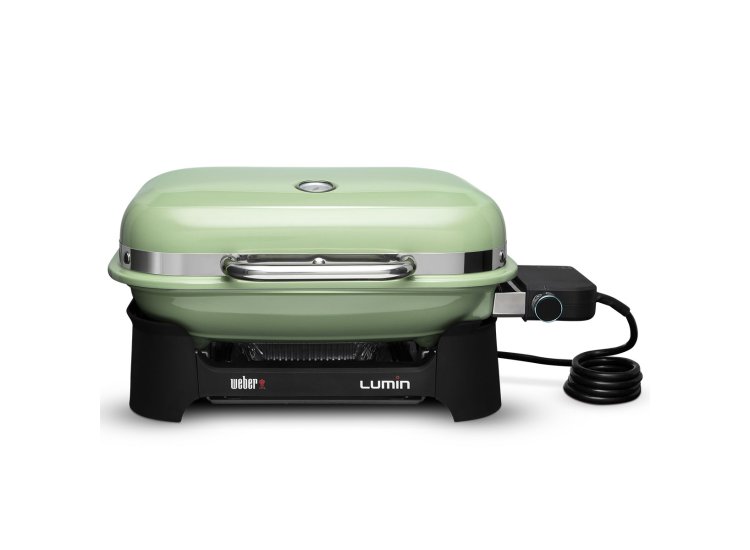 Weber Seafoam Green Lumin Compact Electric Grill