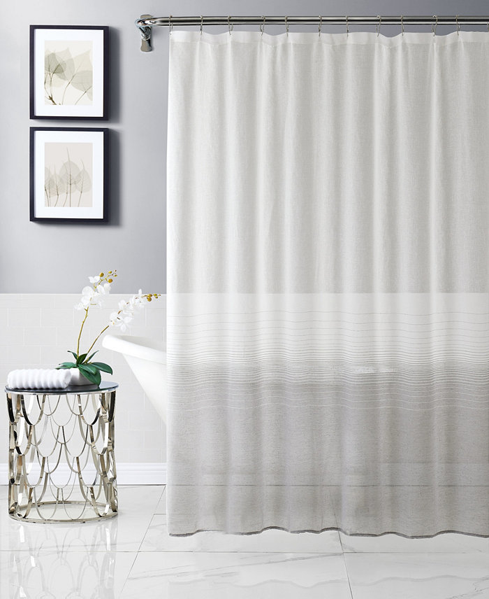 Dainty Home Linea Ombre Striped Shower Curtain 72 x 70