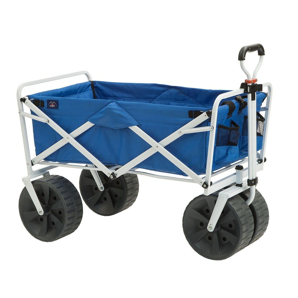 Mac Sports Collapsible Folding  Terrain Outdoor Utility Wagon Cart  Blue   23.1