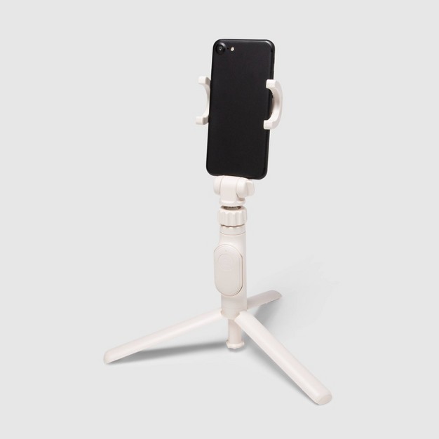 Desktop Tripod Phone Mount Stone White