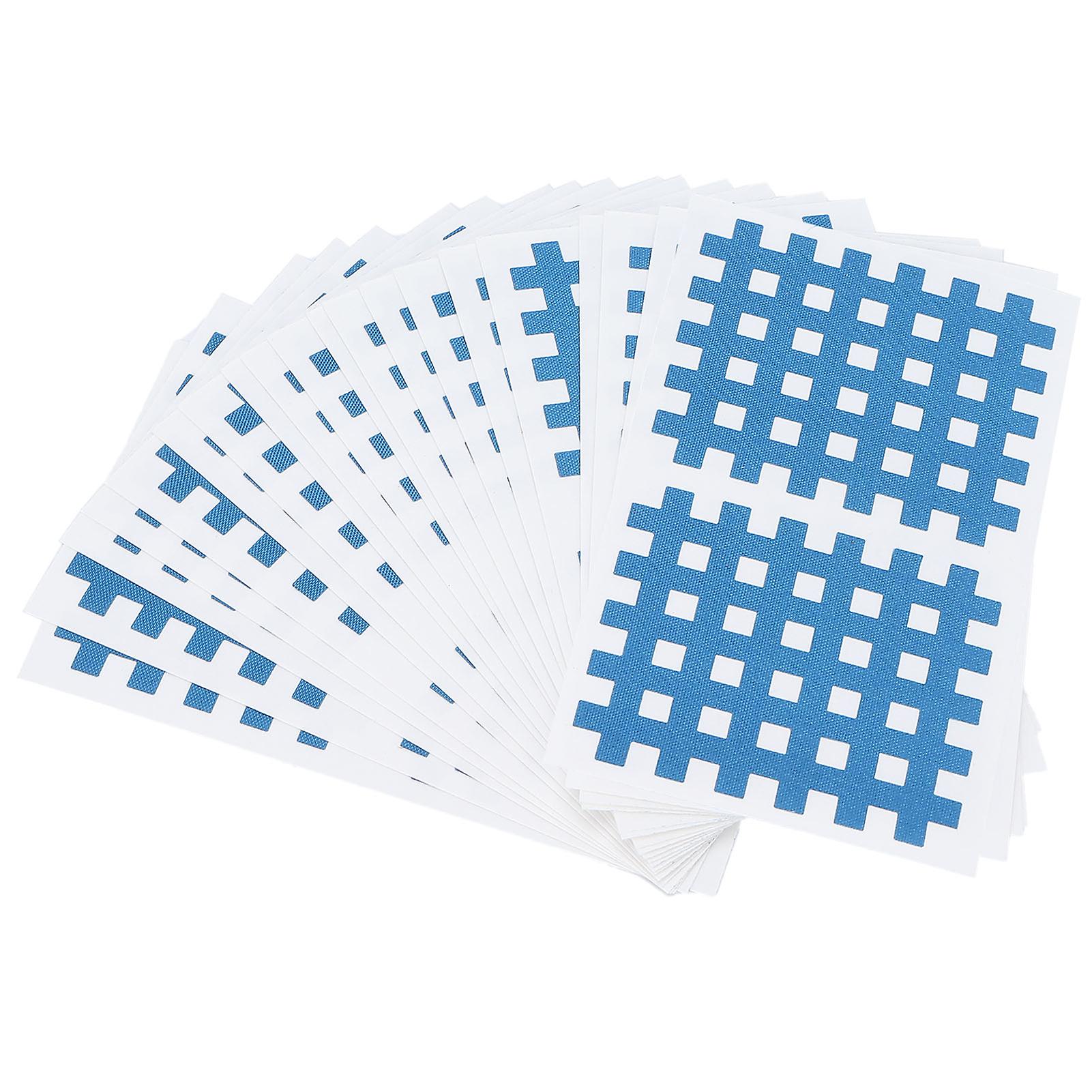 20pcs Cross Tape Pain Relief Stickers Sports Tape Sticker For Head Wrist Ankle Waist Protectionblue