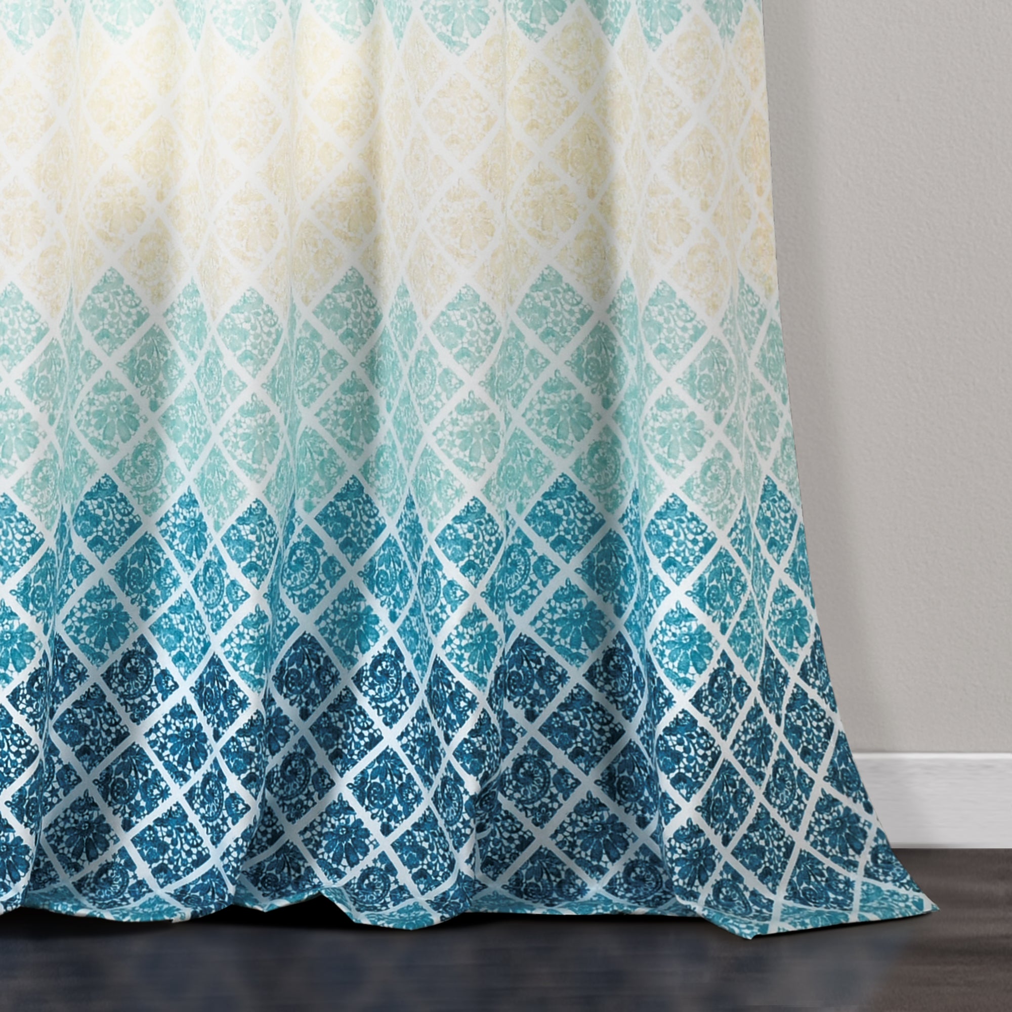 Medallion Ombre Window Curtain Panel Set