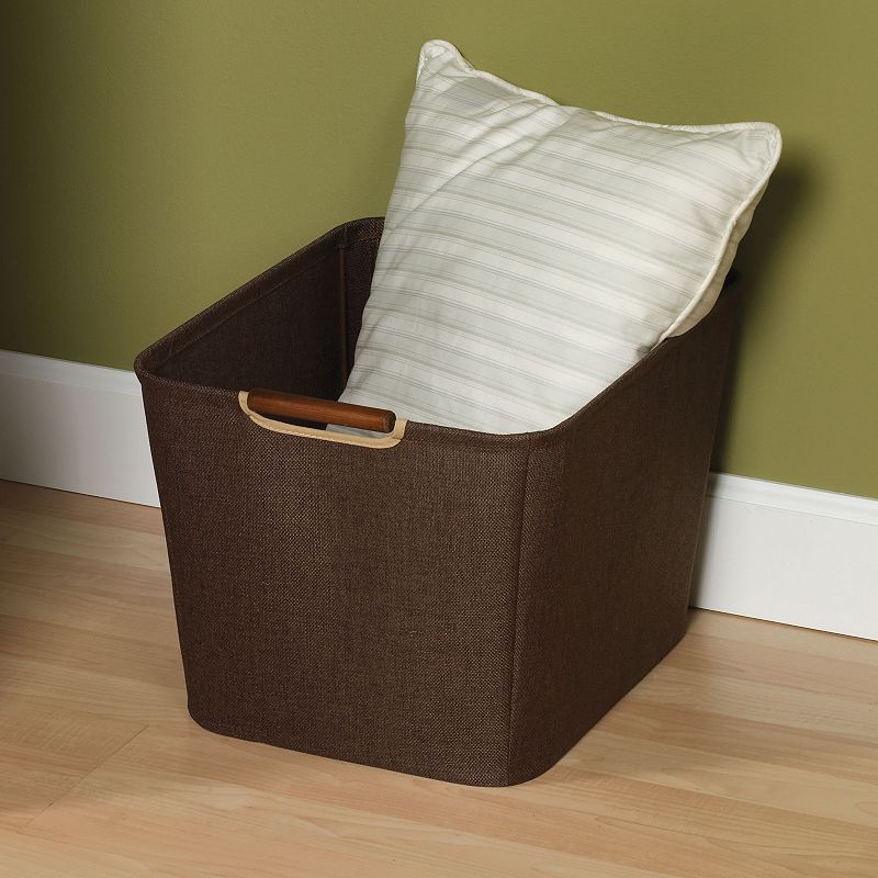 Household Essentials Brown Medium Open Tapered Storage Bin