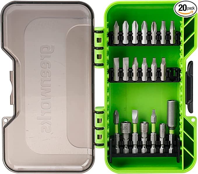 24V Drill/Driver， Multitool，  20pc Driving Set | Greenworks Tools