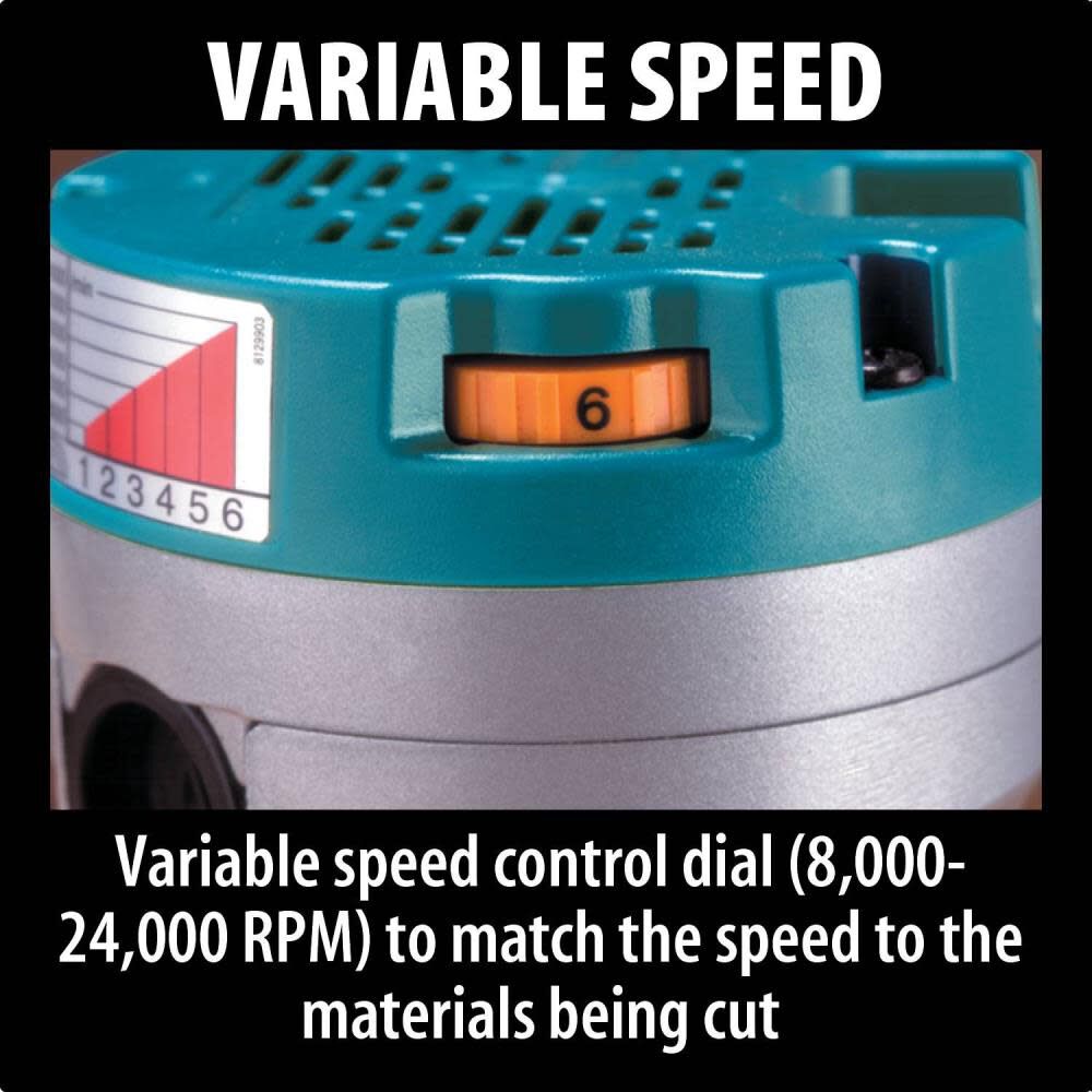 Makita 2-1/4 H.P. Industrial Router Kit RF1101KIT2 from Makita